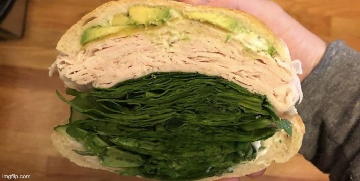 Can I have some sandwich with that spinach? | image tagged in memes,unfunny | made w/ Imgflip meme maker