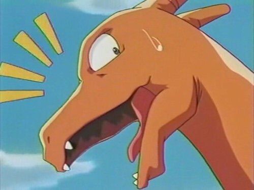 Shocked charizard Blank Meme Template