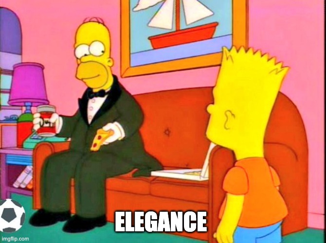 Homer elegant | ELEGANCE | image tagged in homer elegant | made w/ Imgflip meme maker