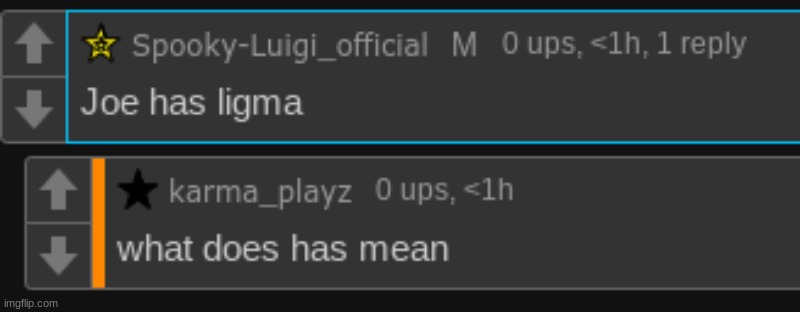 OML- I love this comment so much!!!! for NO reason | made w/ Imgflip meme maker