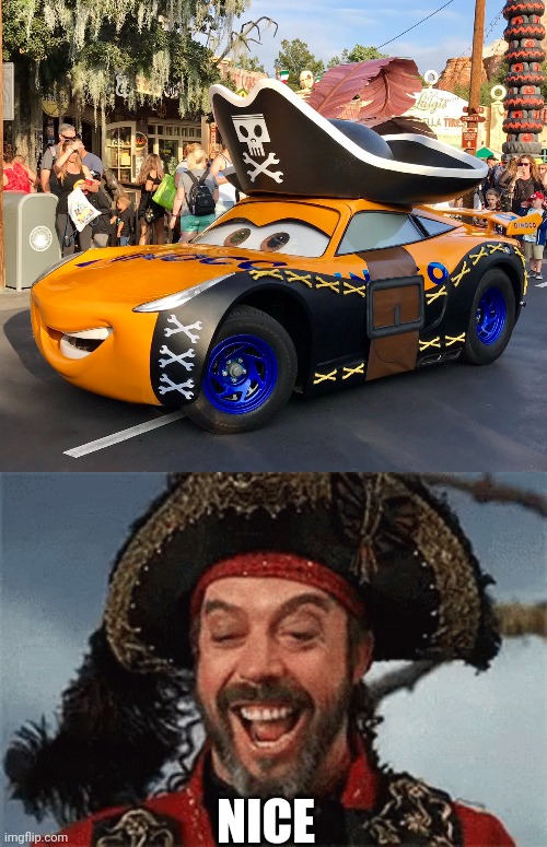 PIRATE CAR | NICE | image tagged in cars,pixar,pirate,pirates | made w/ Imgflip meme maker