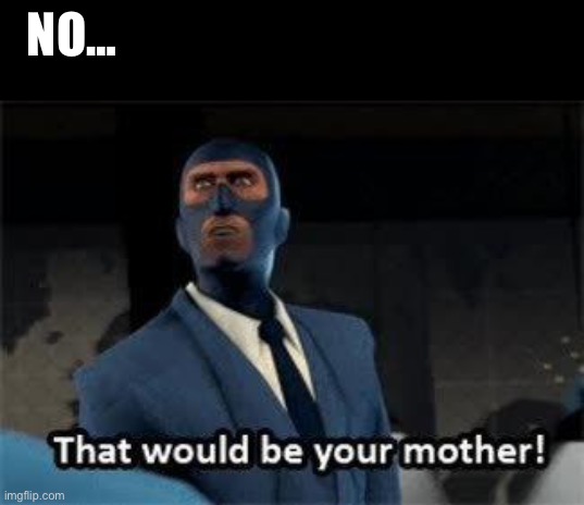 That would be your mother | NO… | image tagged in that would be your mother | made w/ Imgflip meme maker