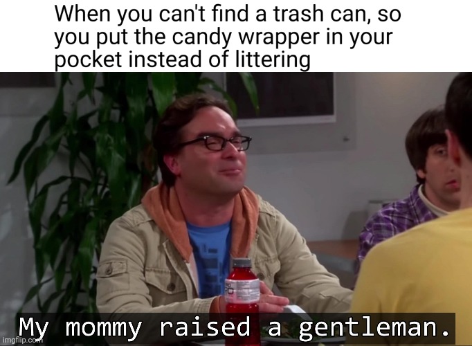 Gentleman | image tagged in my mommy raised a gentleman | made w/ Imgflip meme maker