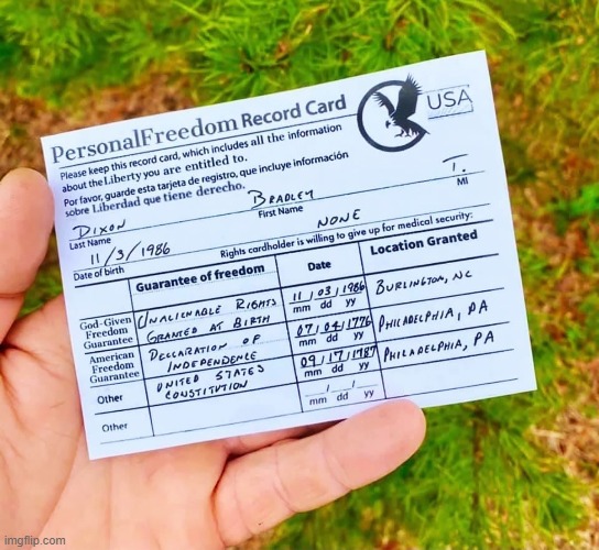 Pure Blood Card | image tagged in pure blood card,freedom,america,merca,vaccines | made w/ Imgflip meme maker