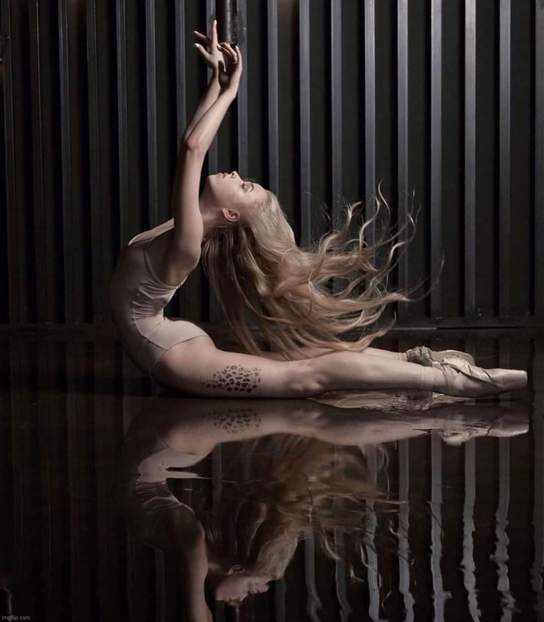 Dancer reflection | image tagged in dancer reflection | made w/ Imgflip meme maker