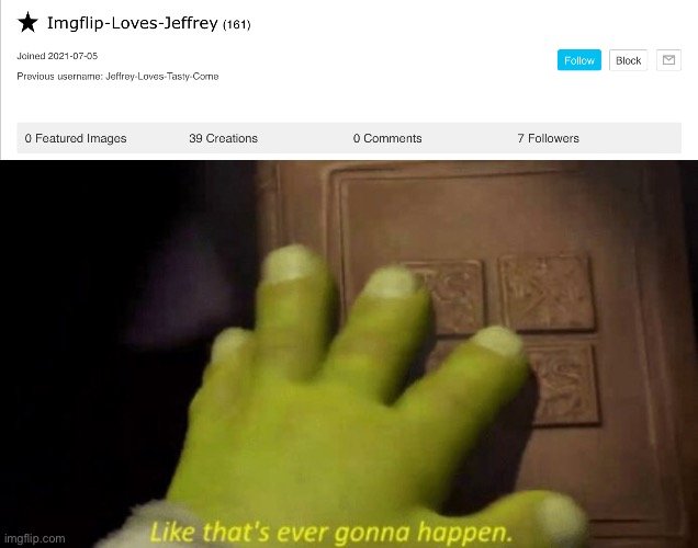 image tagged in like that's ever gonna happen | made w/ Imgflip meme maker