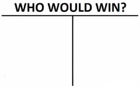 High Quality Who would win? (Straight squares) Blank Meme Template