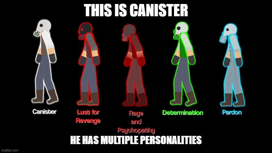 THIS IS CANISTER; HE HAS MULTIPLE PERSONALITIES | made w/ Imgflip meme maker