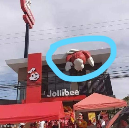 Something is wrong | image tagged in jollibee | made w/ Imgflip meme maker