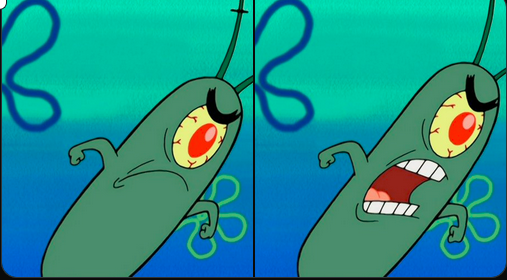 plankton spongebob angry
