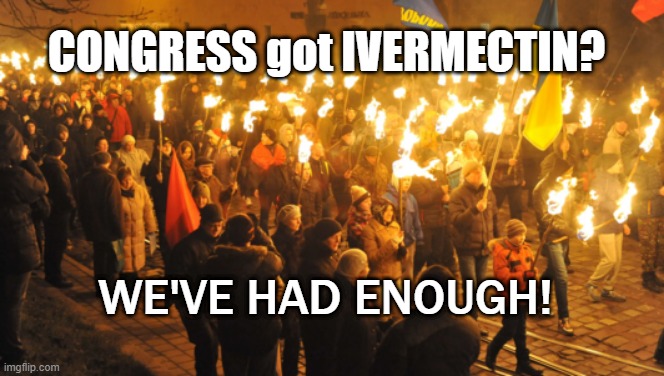 THE LAST STRAW | CONGRESS got IVERMECTIN? WE'VE HAD ENOUGH! | image tagged in congress,covid-19,covid vaccine,politics,political meme | made w/ Imgflip meme maker