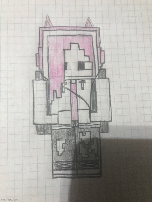Girl version of my Minecraft guy if u didn't see it here's the link https://imgflip.com/i/5pve5y | made w/ Imgflip meme maker