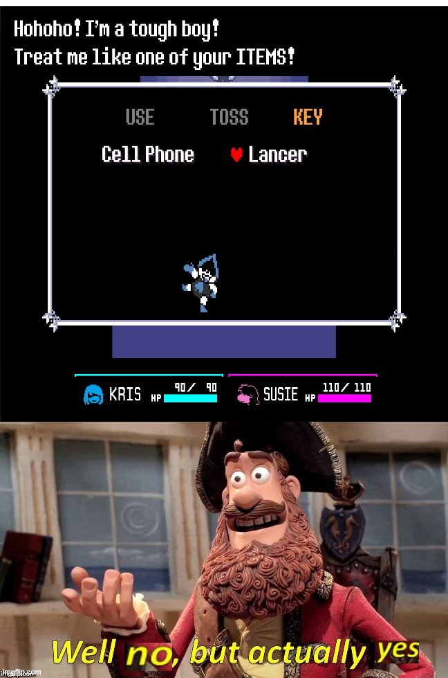 Lonker | image tagged in blank white template,well no but actually yes,memes,lancer,deltarune | made w/ Imgflip meme maker