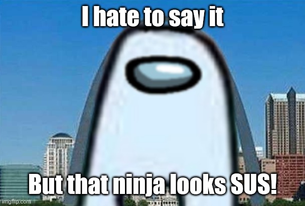 I hate to say it But that ninja looks SUS! | made w/ Imgflip meme maker