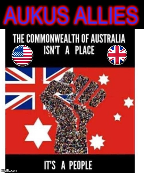 AUKUS allies of the US | image tagged in oz | made w/ Imgflip meme maker