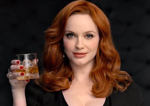 Christina Hendricks Bourbon Snarky Snotty Oof Mad Men Redhead Blank Meme Template