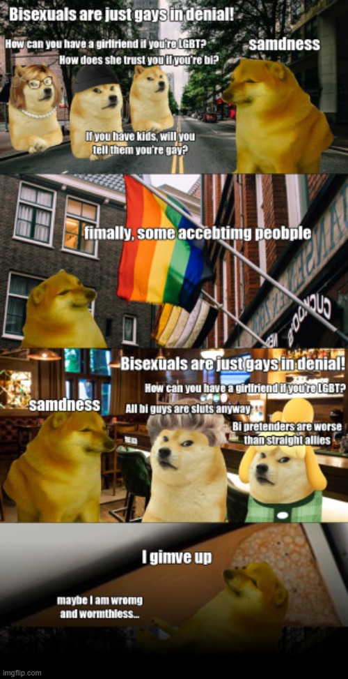 wormthless | image tagged in cheems,bisexual,why not both,how about no bear,lgbtq,much wow | made w/ Imgflip meme maker