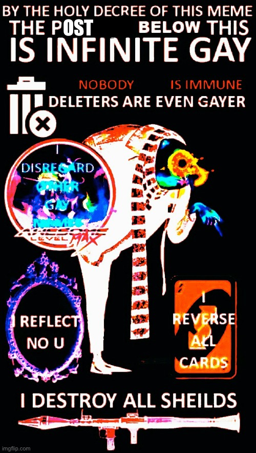 E | OST | image tagged in infinite gay inverted edition | made w/ Imgflip meme maker
