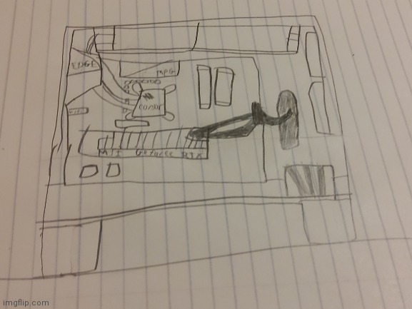 Behold, a gaming PC sketch | image tagged in pc gaming,pc | made w/ Imgflip meme maker