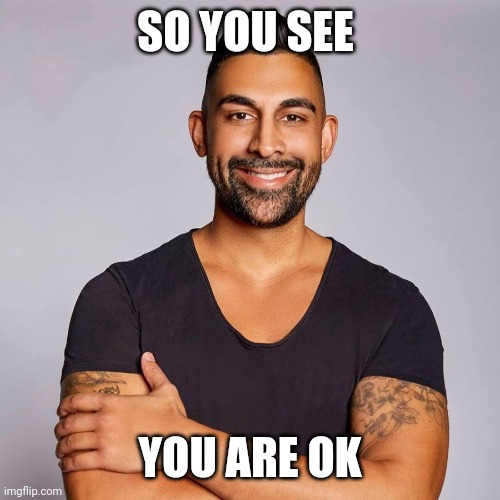 Dhar Mann | SO YOU SEE; YOU ARE OK | image tagged in dhar mann | made w/ Imgflip meme maker