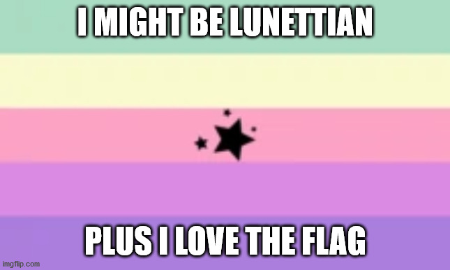 I MIGHT BE LUNETTIAN; PLUS I LOVE THE FLAG | made w/ Imgflip meme maker
