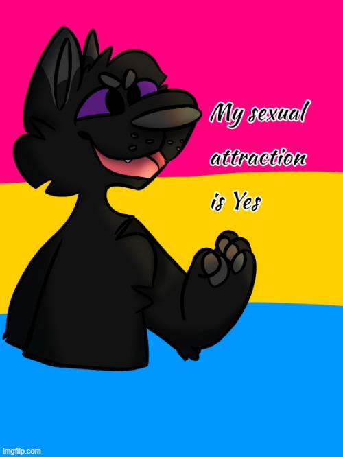 Yes (By _bowtie_bovine) | image tagged in memes,pan,pansexual,furry,artwork | made w/ Imgflip meme maker