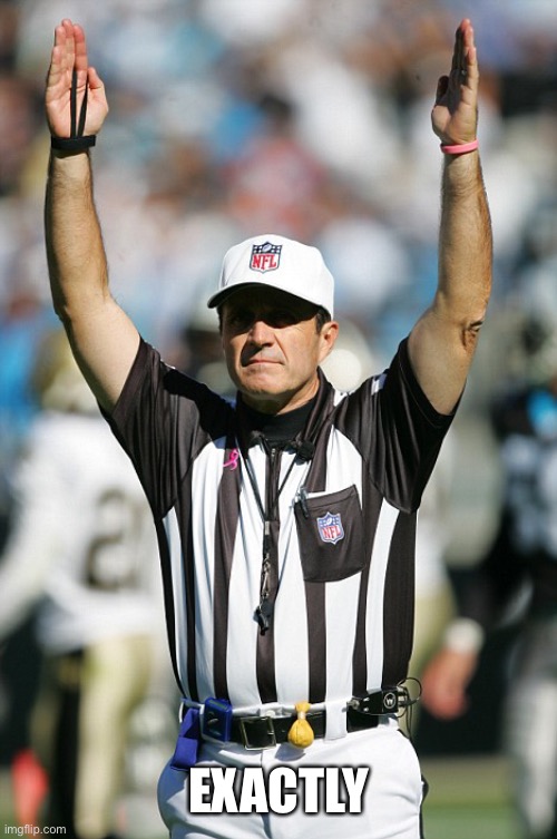 TOUCHDOWN! | EXACTLY | image tagged in touchdown | made w/ Imgflip meme maker