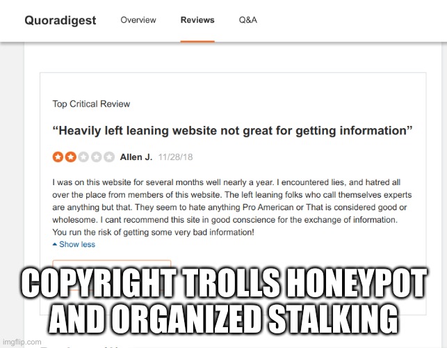Copyright Trolls | COPYRIGHT TROLLS HONEYPOT AND ORGANIZED STALKING | image tagged in memes,troll,1984,george orwell,nwo police state,globalism | made w/ Imgflip meme maker