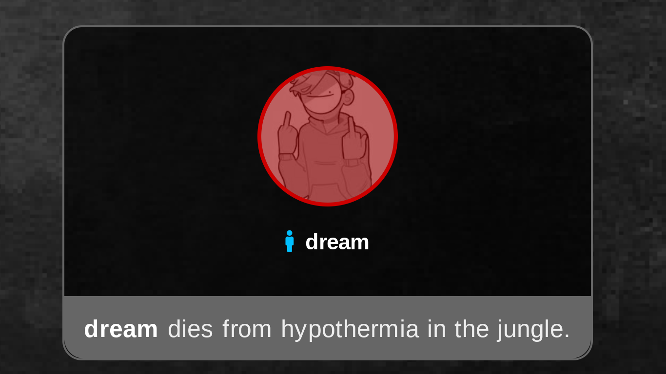 High Quality dream is dead Blank Meme Template