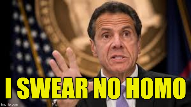 Gov cuomo | I SWEAR NO HOMO | image tagged in gov cuomo | made w/ Imgflip meme maker