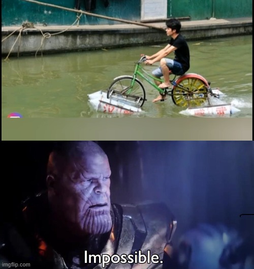 When It is raining | image tagged in thanos impossible | made w/ Imgflip meme maker