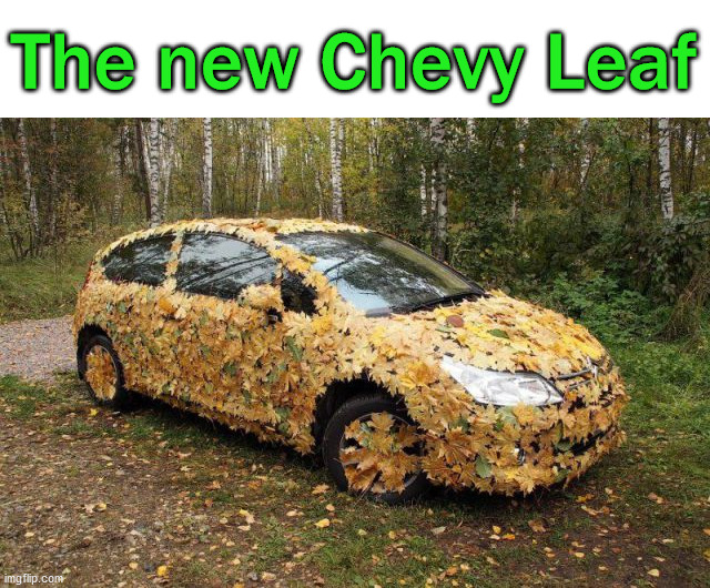 The new Chevy Leaf | image tagged in eyeroll | made w/ Imgflip meme maker