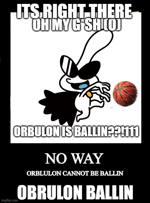 Obruhlon Ballin???????/?////// | ITS RIGHT THERE; OH MY G*SH (O); ORBULON IS BALLIN??!111; NO WAY; ORBLULON CANNOT BE BALLIN; OBRULON BALLIN | image tagged in wario | made w/ Imgflip meme maker