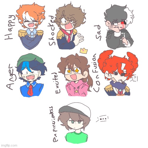 CyanSMP expressions!!! (find your oc!) | image tagged in cyansmp,nero art | made w/ Imgflip meme maker
