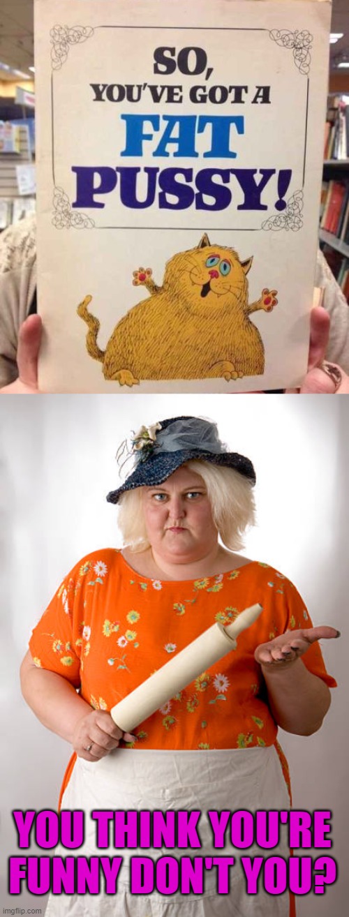 YOU THINK YOU'RE FUNNY DON'T YOU? | image tagged in angry fat women | made w/ Imgflip meme maker