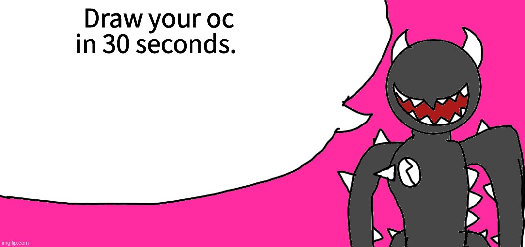 fun facts with spike | Draw your oc in 30 seconds. | image tagged in fun facts with spike | made w/ Imgflip meme maker