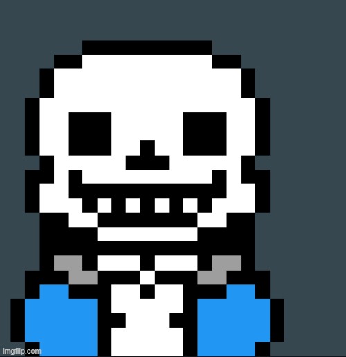 some cool sans pixel art of what i call the husk - Imgflip