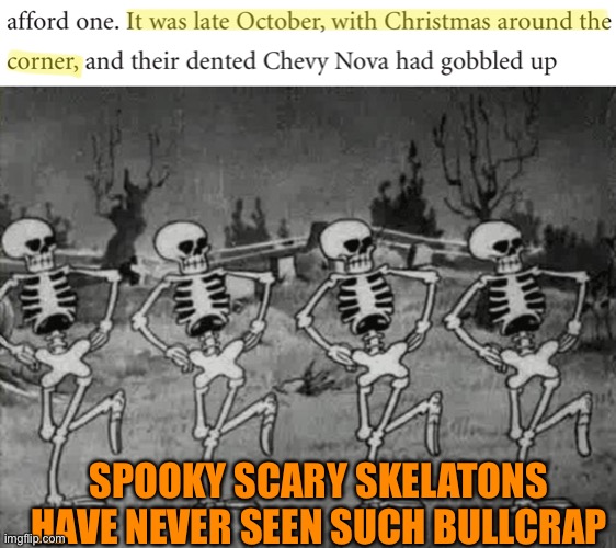 BRUH | SPOOKY SCARY SKELATONS HAVE NEVER SEEN SUCH BULLCRAP | image tagged in spooky scary skeletons | made w/ Imgflip meme maker