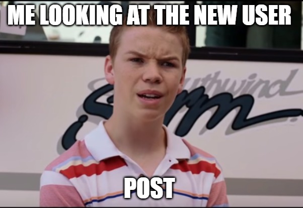 WHAT IS THAT | ME LOOKING AT THE NEW USER; POST | image tagged in you guys are getting paid | made w/ Imgflip meme maker