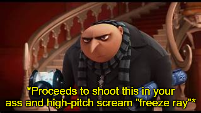 Gru When you call him Sus Annie: Blank Meme Template