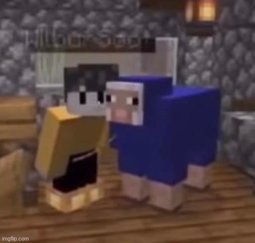 Ghostbur and friend | image tagged in ghostbur,dream smp,friend the sheep,wilbur soot | made w/ Imgflip meme maker