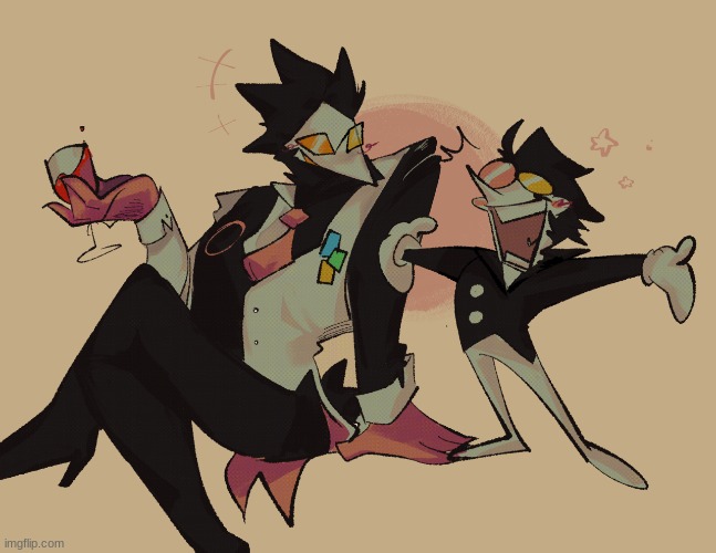 spamton and swatch. that's all | made w/ Imgflip meme maker