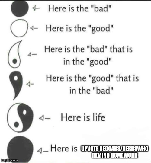Here is Life | UPVOTE BEGGARS/NERDSWHO REMIND HOMEWORK | image tagged in here is life | made w/ Imgflip meme maker