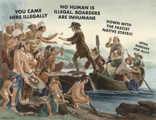 Happy Columbus Day! | NO HUMAN IS ILLEGAL. BOARDERS ARE INHUMANE; YOU CAME HERE ILLEGALLY; DOWN WITH THE FASCIST NATIVE STATE!!! OPEN BORDERS FOR ALL!!! | image tagged in christopher columbus,open borders | made w/ Imgflip meme maker