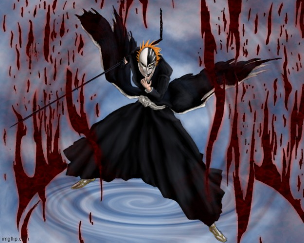 last one for tonight, gn | image tagged in ichigo hollow bankai | made w/ Imgflip meme maker