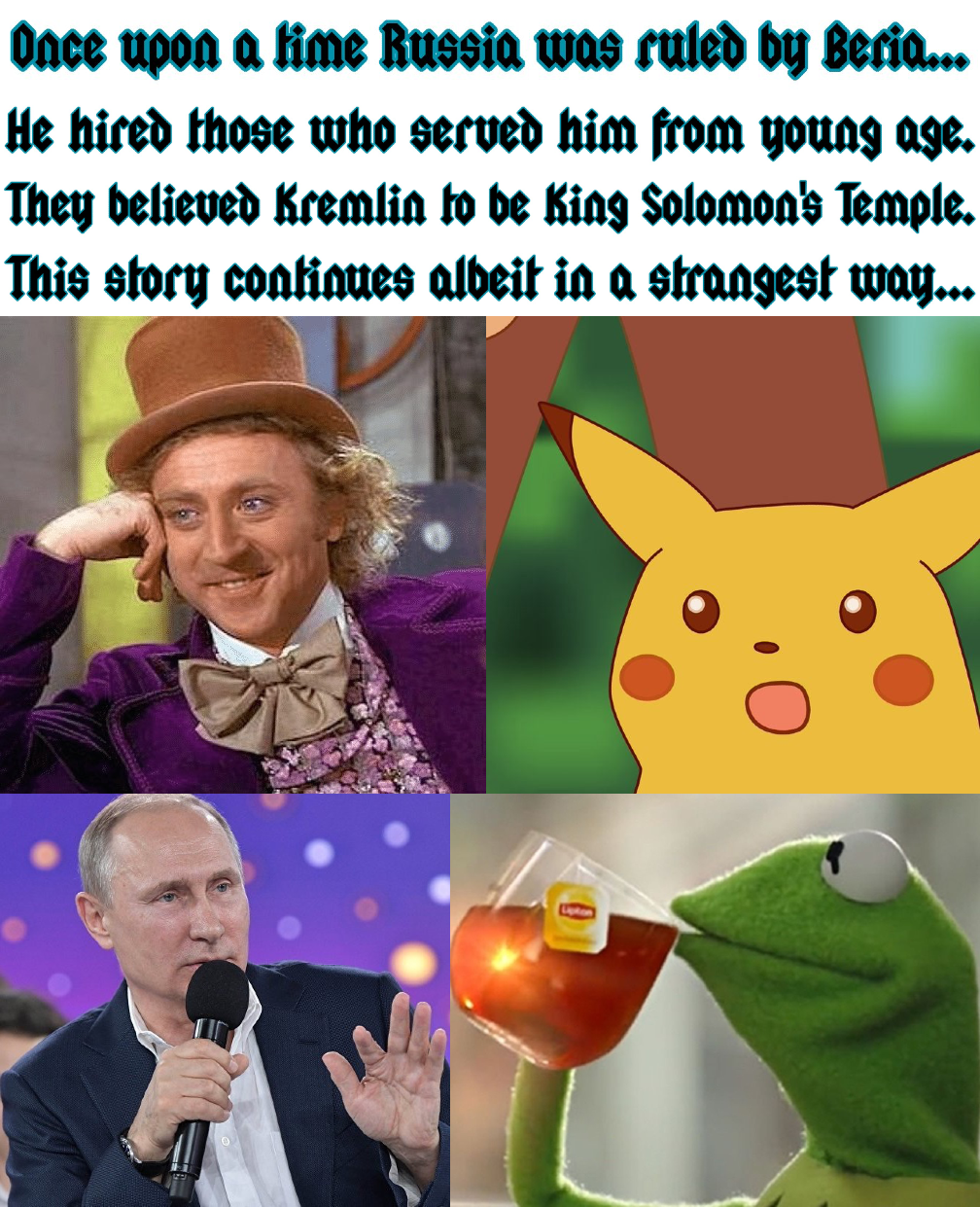 High Quality Once upon a time Putin Beria Imgflip characters Blank Meme Template