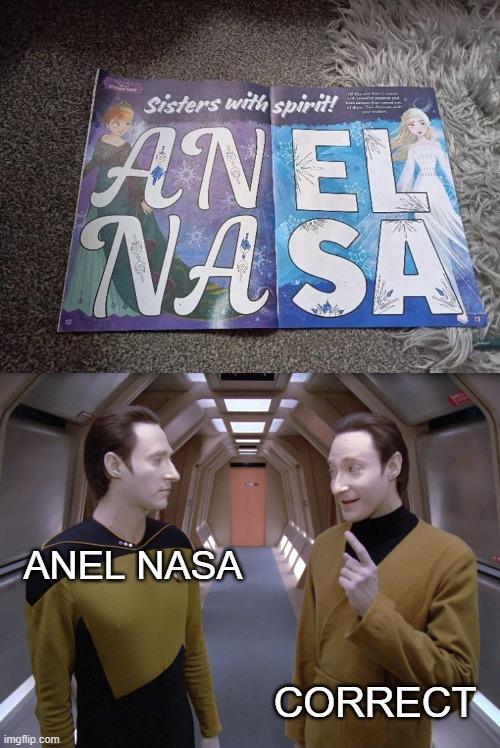 What else could it have been? |  ANEL NASA; CORRECT | image tagged in data lore | made w/ Imgflip meme maker
