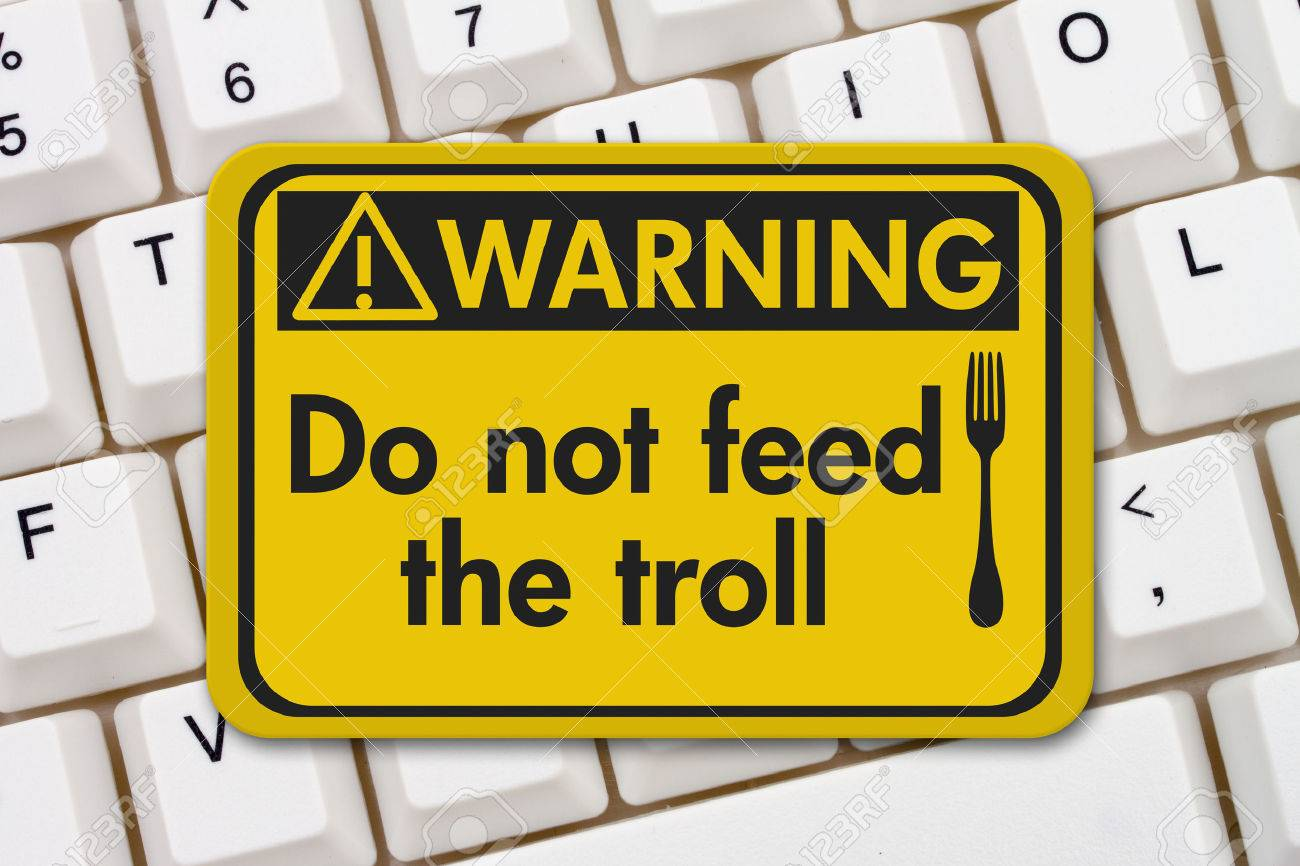 Warning: do not feed the troll Blank Meme Template