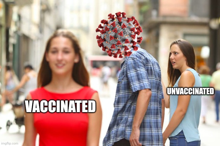 COVID-19 situation in Germany... | UNVACCINATED; VACCINATED | image tagged in memes,distracted boyfriend,coronavirus,covid-19,covid,germany | made w/ Imgflip meme maker