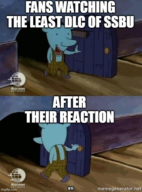 sora still a good choice | FANS WATCHING THE LEAST DLC OF SSBU; AFTER THEIR REACTION | image tagged in catdog,super smash bros,nintendo,nintendo switch,kingdom hearts | made w/ Imgflip meme maker